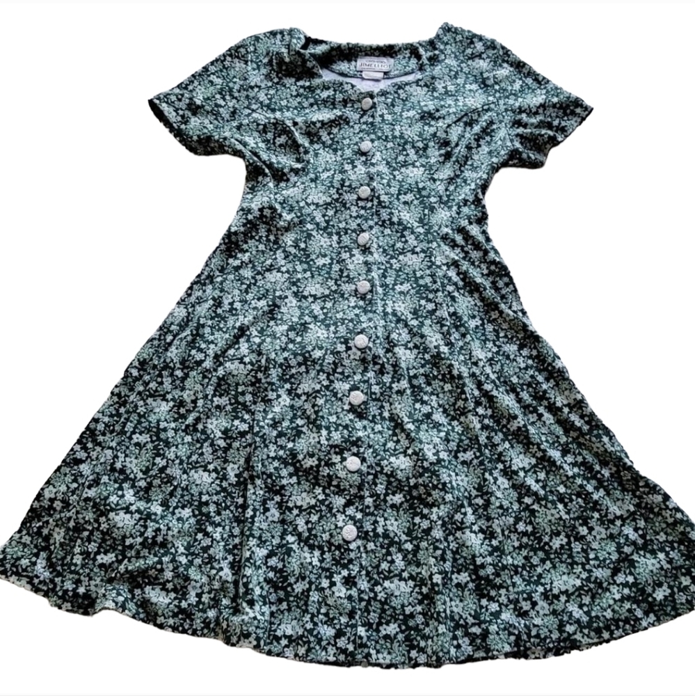 VINTAGE JIM ELLIOT | women's dress | size 10 | coquette, cottage, grandma, vtg